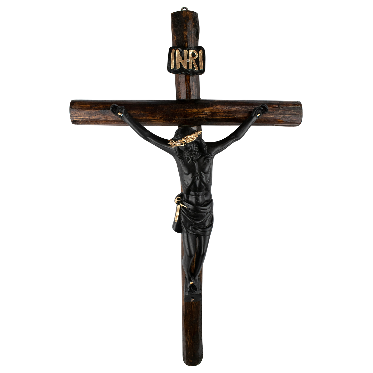 CRUZ TRONCO CRISTO NEGRO 28 PULGADAS