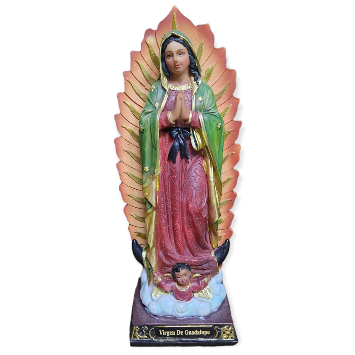 Virgen de Guadalupe Clásica | Figura de Resina | 5 Pulgadas