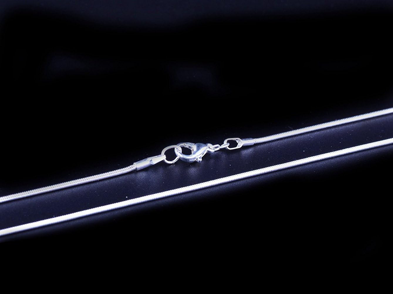 Cadena Serpiente Plata 925 24in