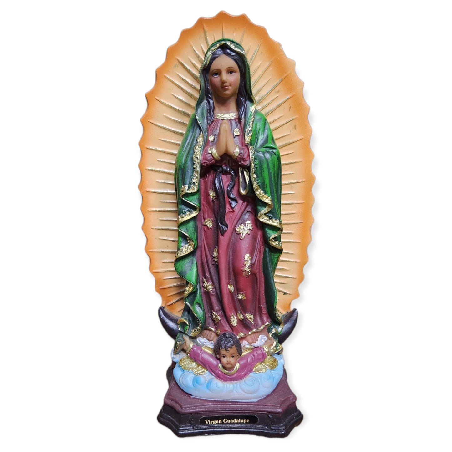 Estatua Virgen de Guadalupe - Figura de Resina 5"