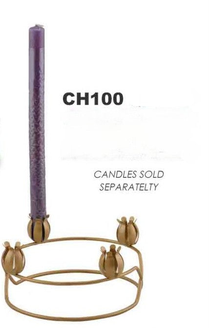 Portavelas circular para 4 velas