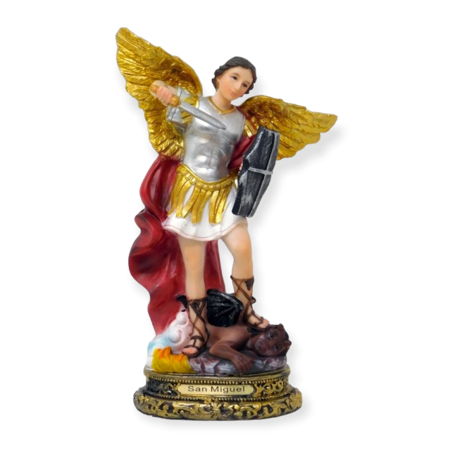 Arcángel San Miguel - Figura de Resina 5"