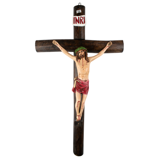 A.-  CRUZ TRONCO JESUCRISTO ROJO