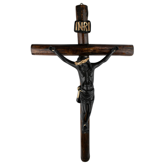 CRUZ TRONCO CRISTO NEGRO 28 PULGADAS