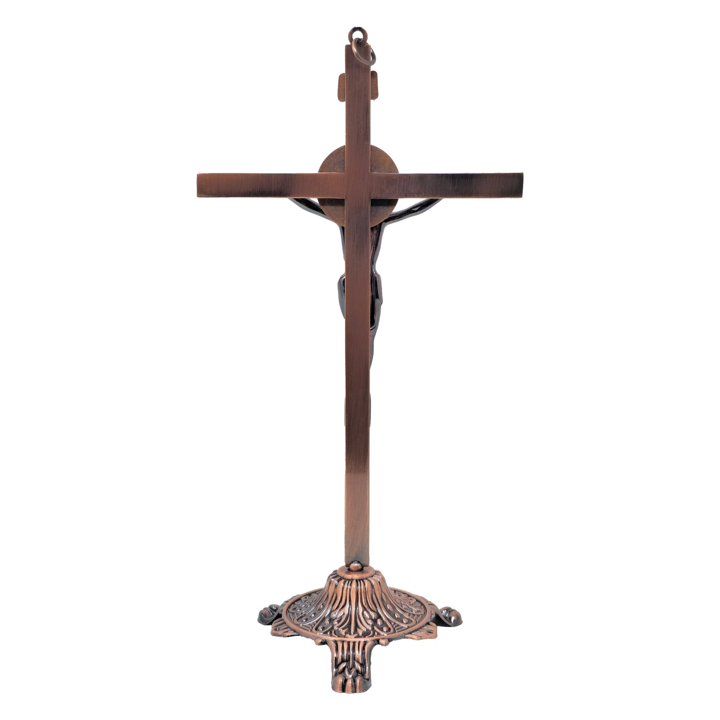 A11.-CRUZ SAN BENITO BASE BRONCE [11 PULGADAS]