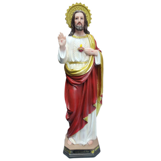 Sagrado Corazón de Jesús | Figura de Resina | 16 Pulgadas