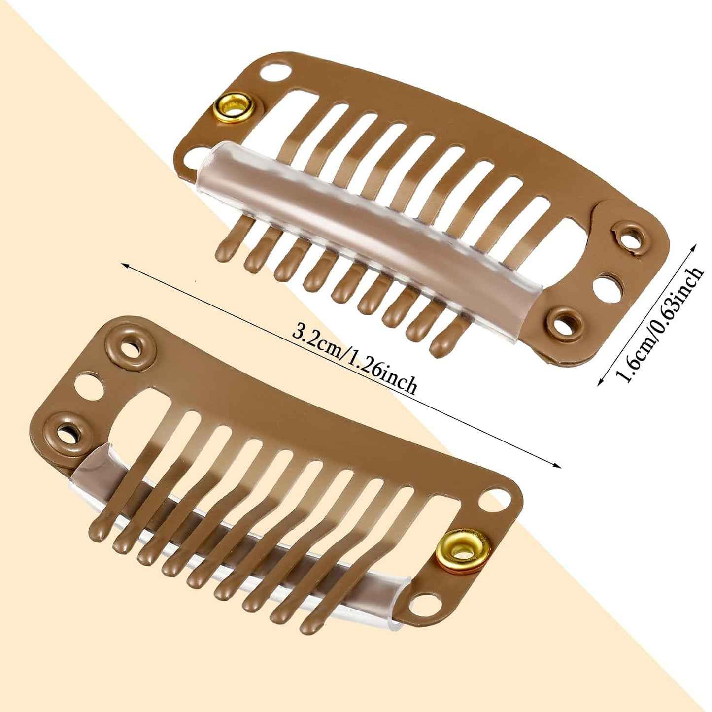 Pinza para Extensiones de Cabello 32mm 9 Dientes