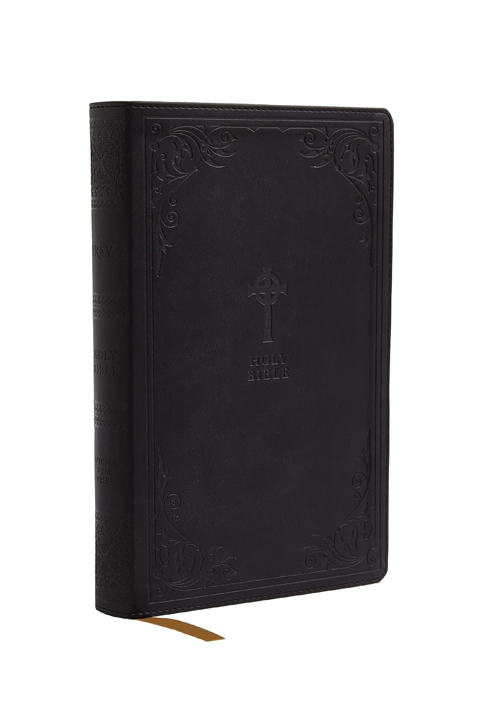 Biblia NRSV Edición Católica Tapa Cuero Negro