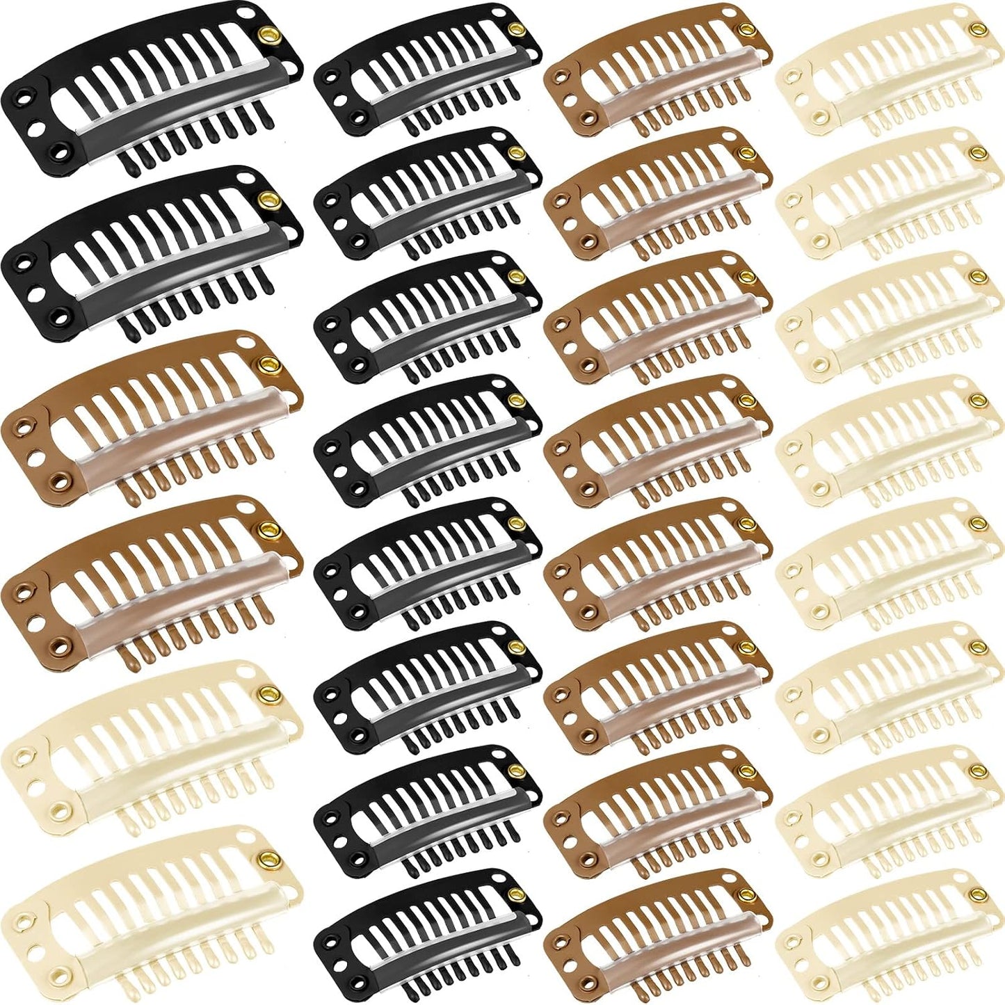 Pinza para Extensiones de Cabello 32mm 9 Dientes