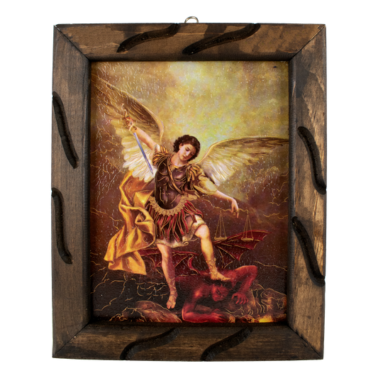 CR.- CUADRO RUSTICO CHICO SAN MIGUEL 12X10 PULGADAS