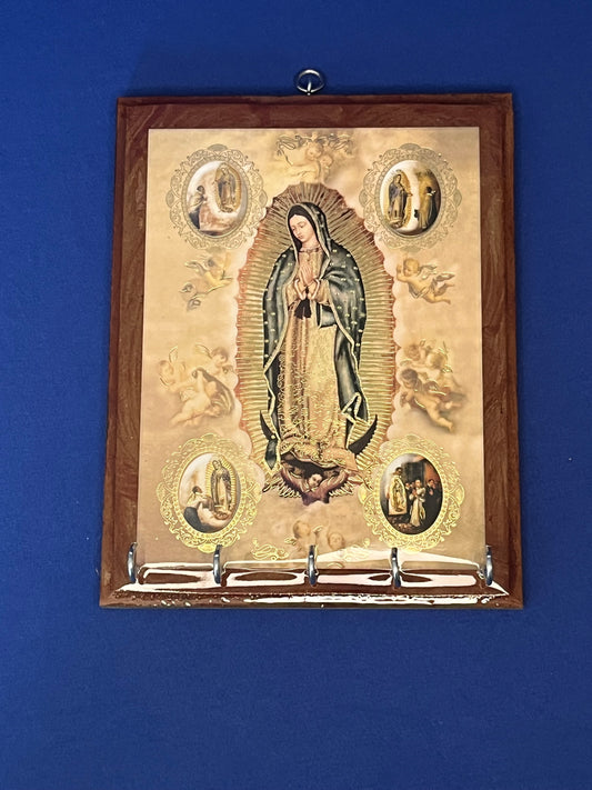 PORTA LLAVES CON VIRGEN DE GUADALUPE
