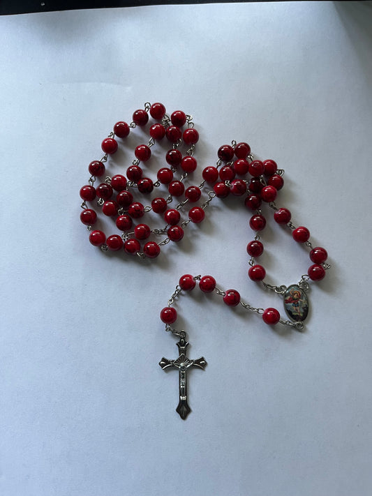 ROSARIO DE PIEDRA ROJO DE SAN MIGUEL