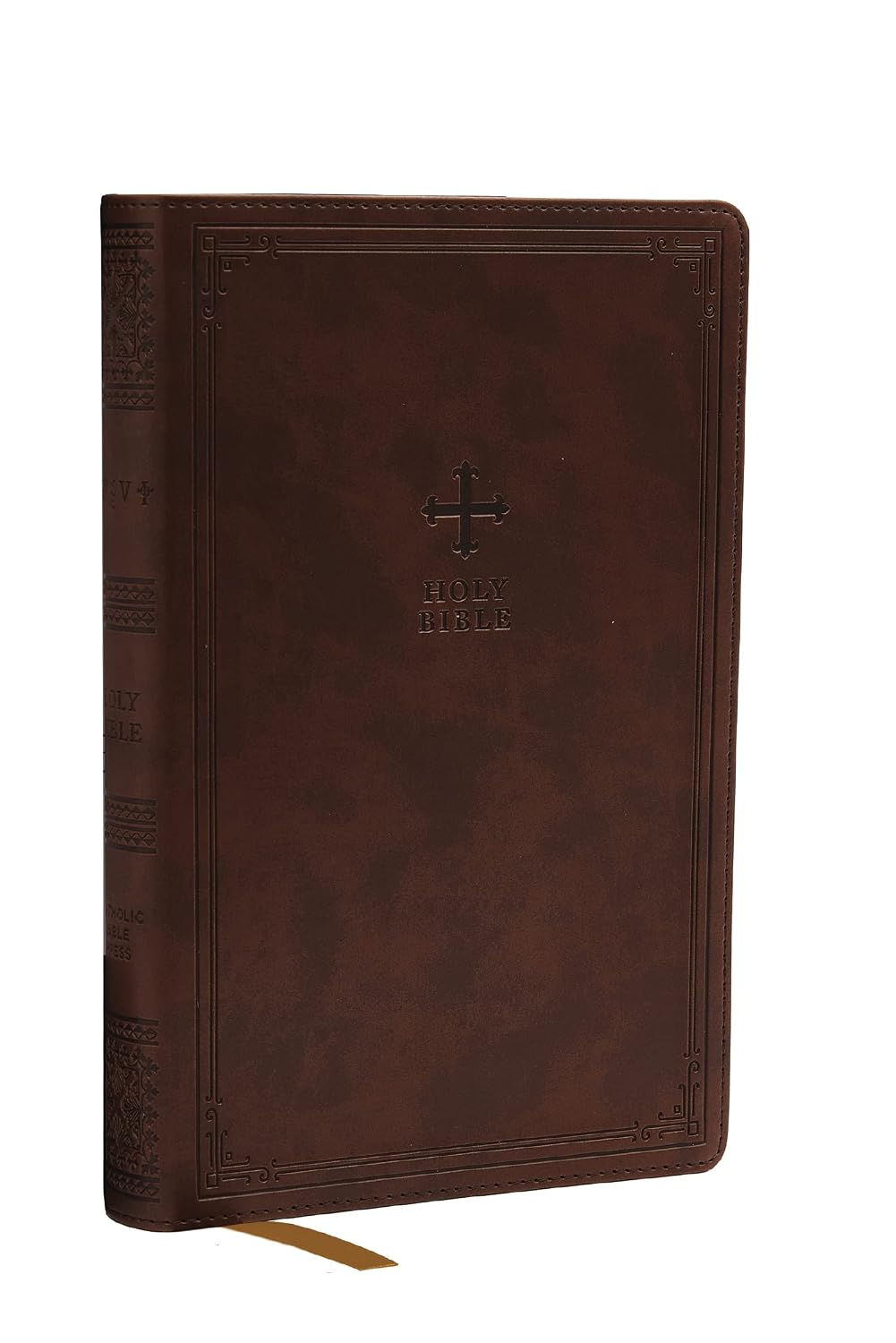 Biblia NRSV Edición Católica Tapa Cuero Marrón