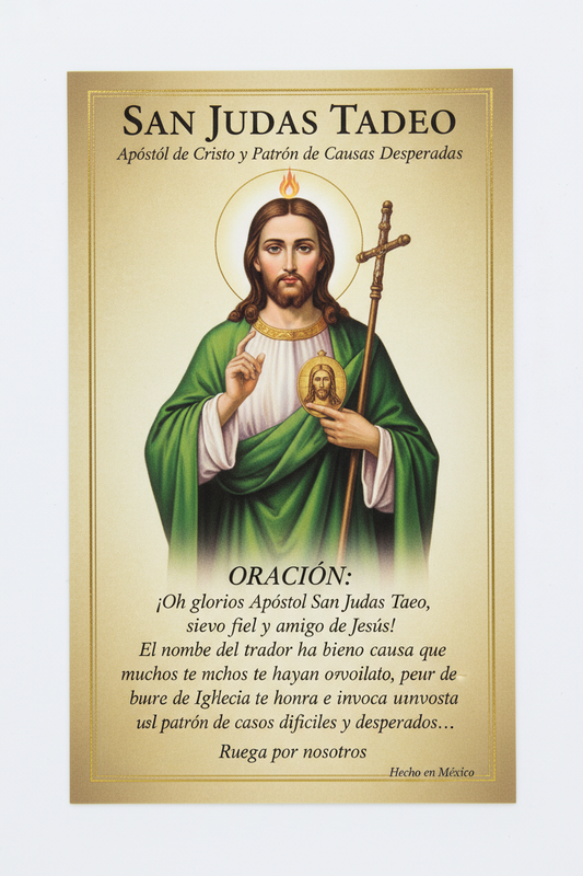 Lámina de oración San Judas Tadeo 8x11 en español