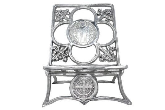 P.- PORTABIBLIA SAN BENITO PEWTER